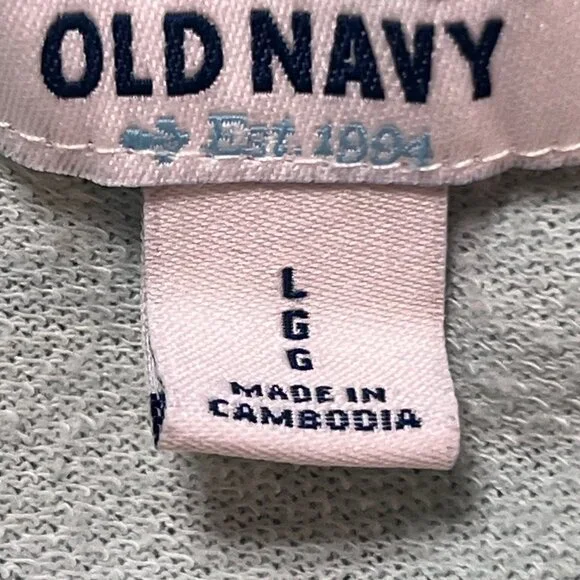 Old Navy Lightweight Mint Green Long Sleeve Hoodie Size Large Cotton Blend - Picture 7 of 8